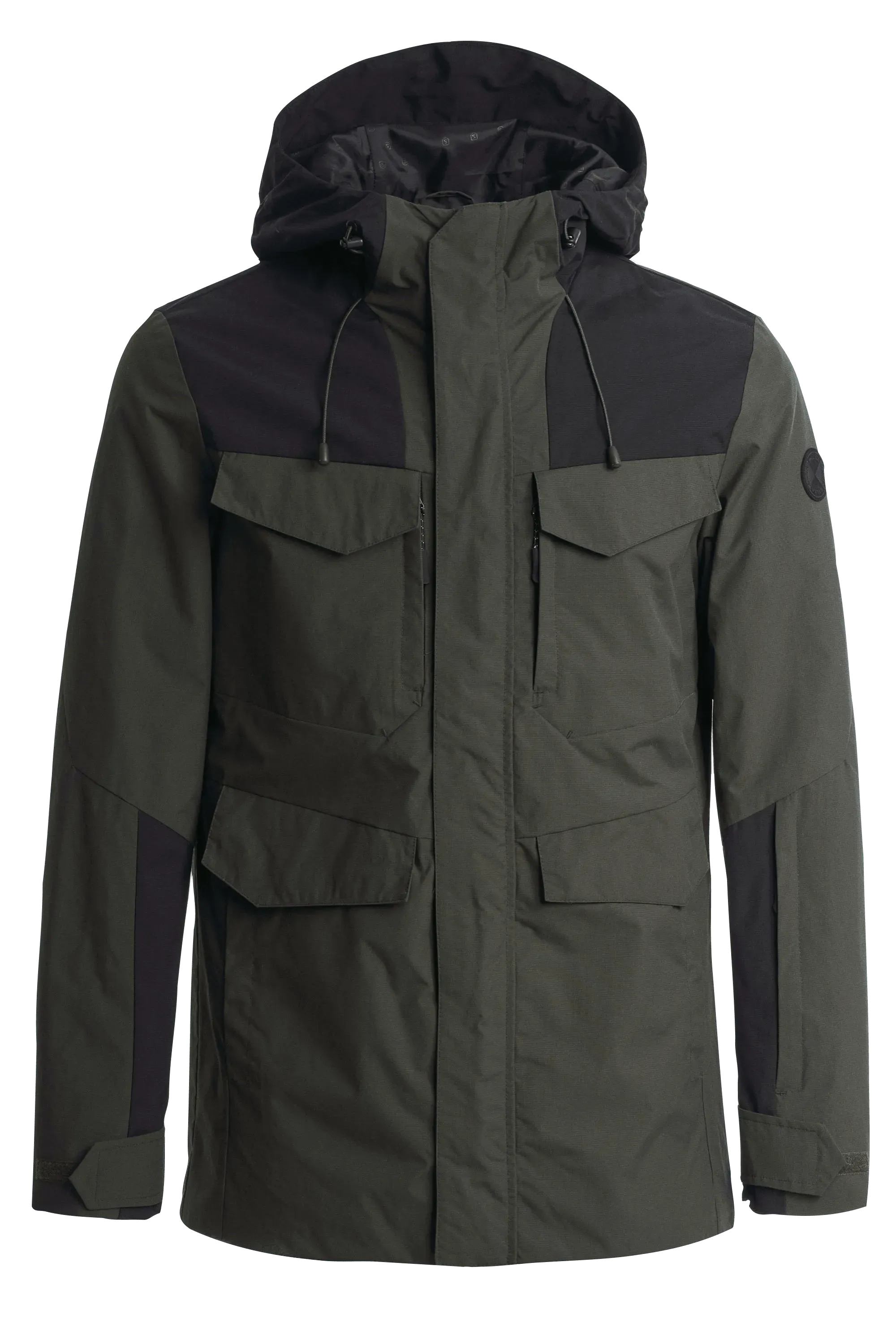 Abrigo Estilo Parka Slim Con Relleno
