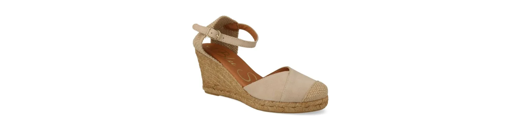ALPARGATAS MUJER CUÑA COMODAS MOD. BAZA BEIGE
