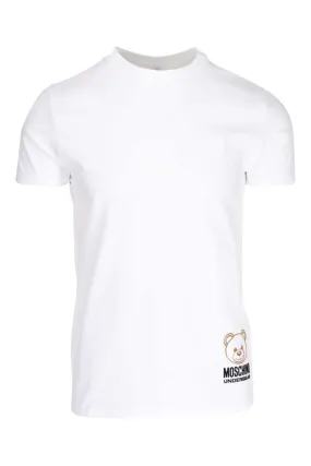 Camiseta blanca con minilogo oso lateral
