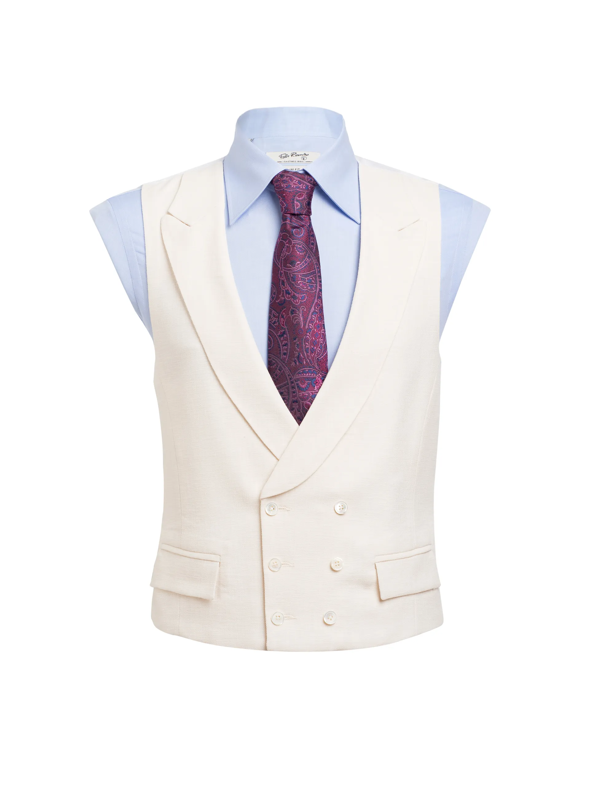 CHALECO ESTERILLA BEIGE