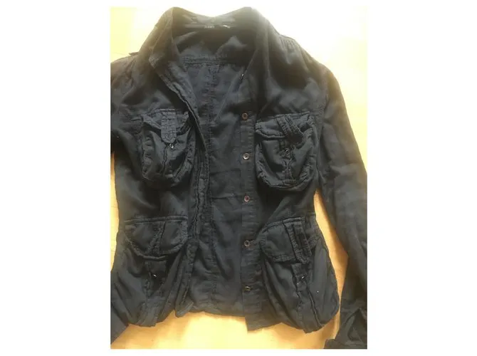 Isabel Marant Etoile Camisa negra multibolsillos isabel marant star Negro 