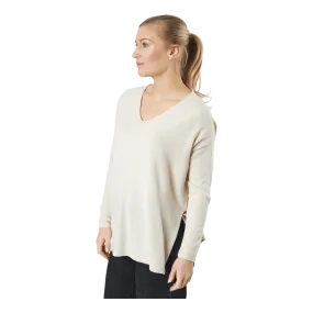 Only Onlamalia L/s V-neck Pullover  Pumice Stone